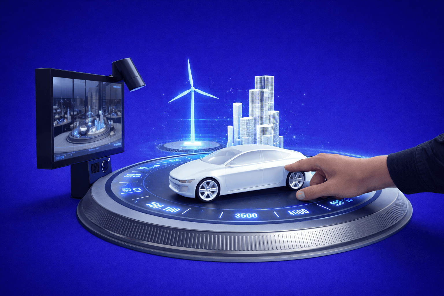 Interactive AR Slider Miniature Model