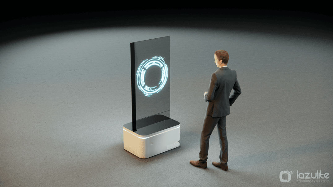 Transparent OLED Robot